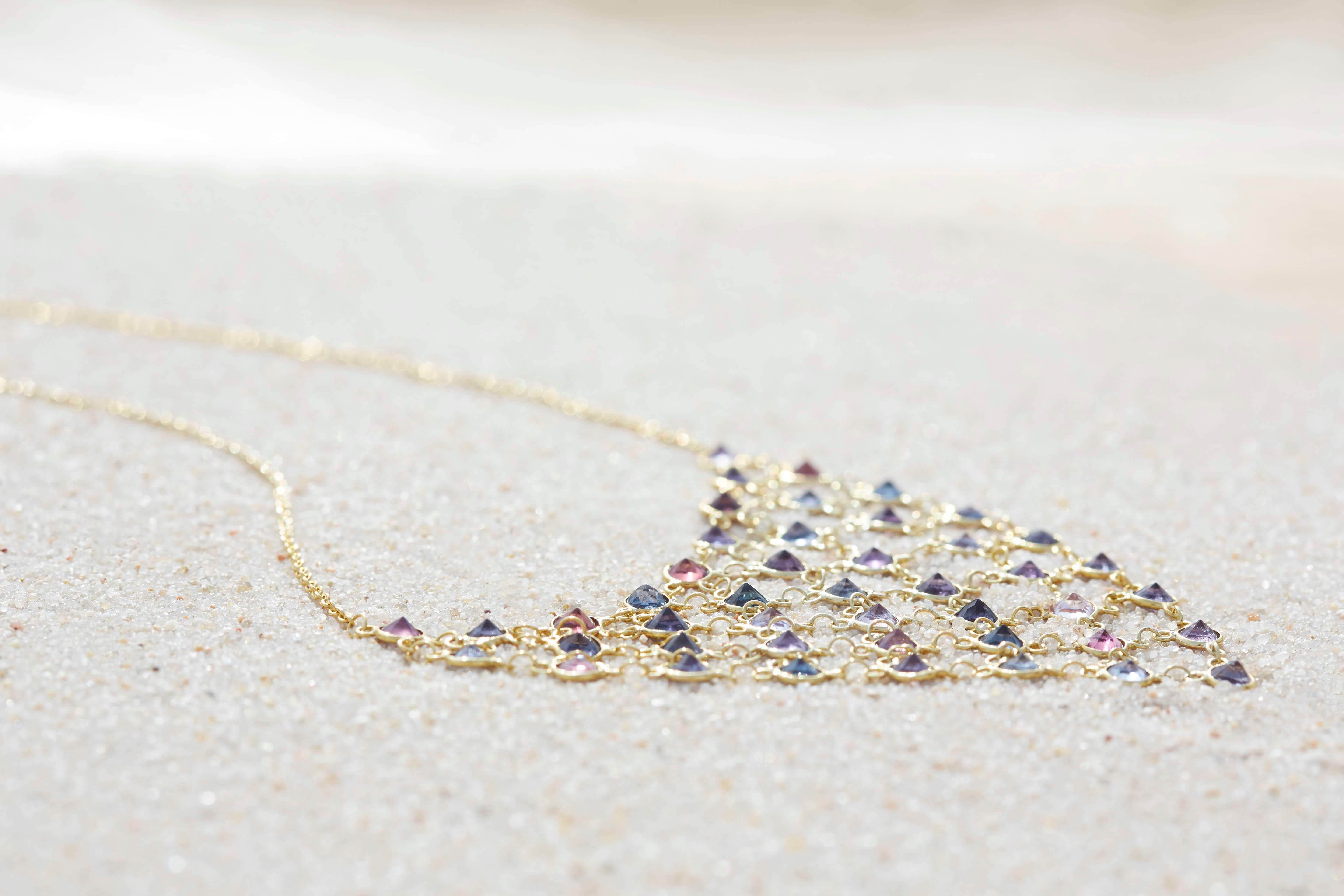 artisan sapphires necklace
